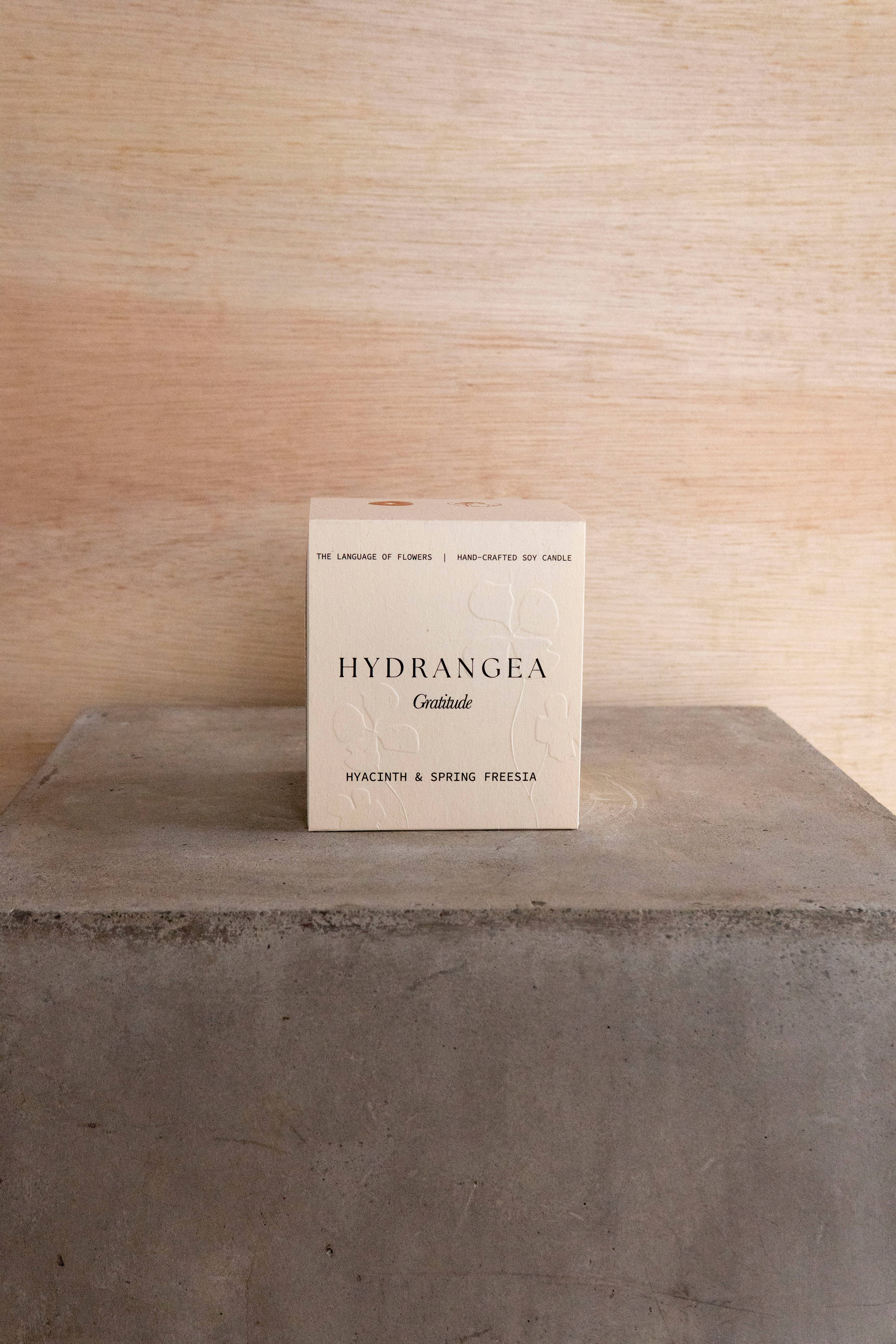 Studio Sol Store - Wholesale Jar/Filled Candle - Hydrangea Candle | Gratitude3