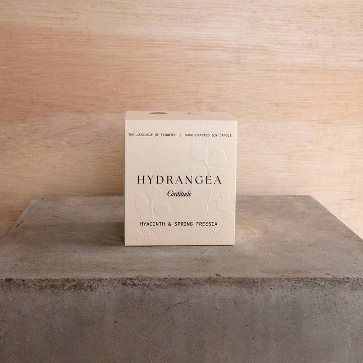 Studio Sol Store - Wholesale Jar/Filled Candle - Hydrangea Candle | Gratitude3
