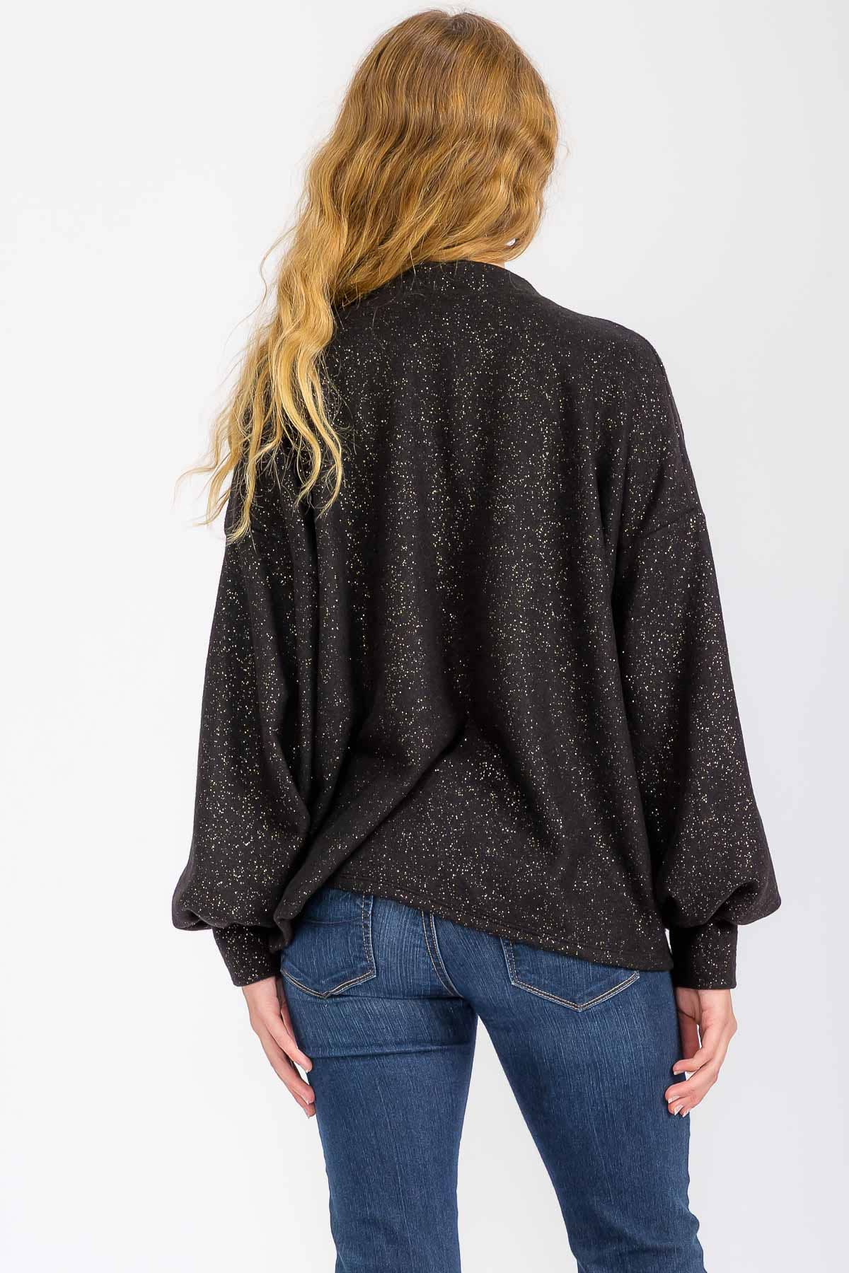 7th Ray – wholesale Cardigan – Women’s – Gold Glitter Detail Button Down Cardigan T60407