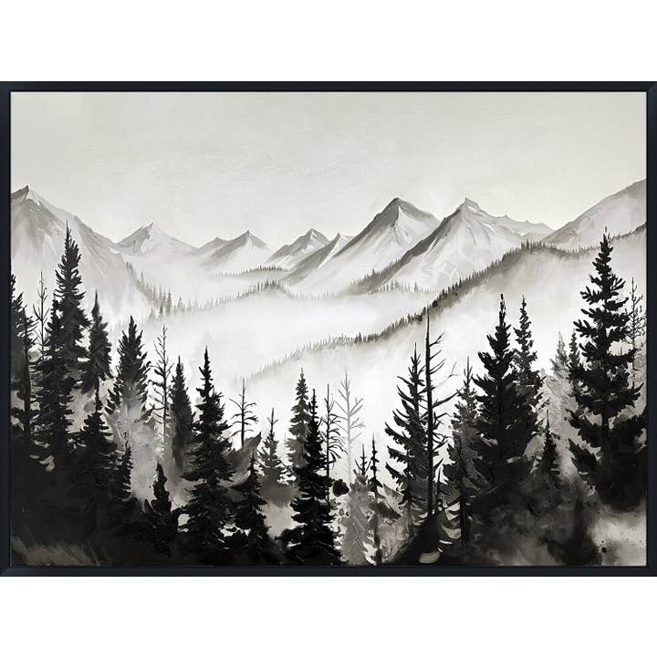 Whispering Peaks Canvas Wall Art for wholesale by Streamline Art