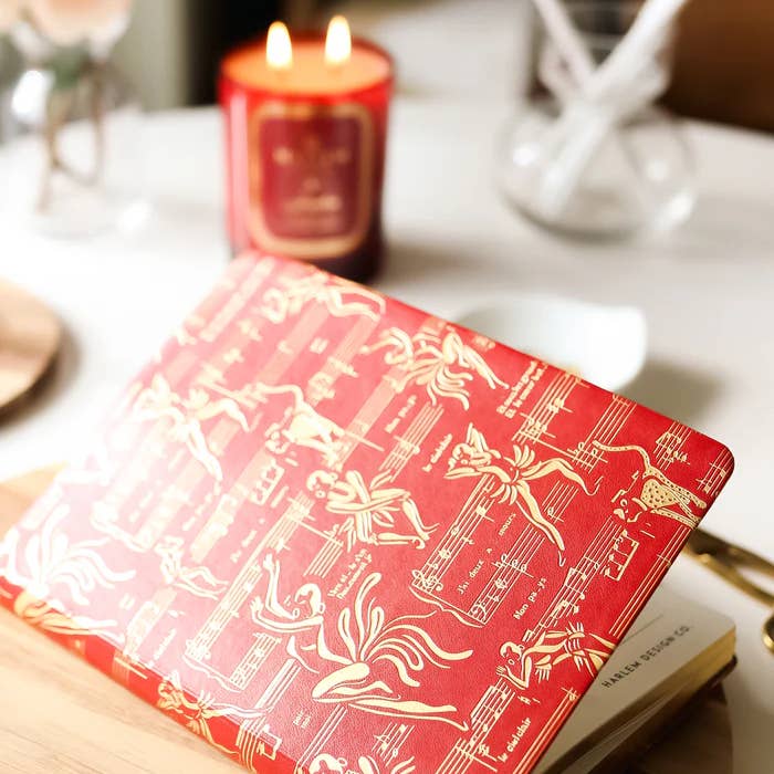Harlem Candle Co - Wholesale Journal/Diary - Ode to Josephine Journal - Red and Gold4
