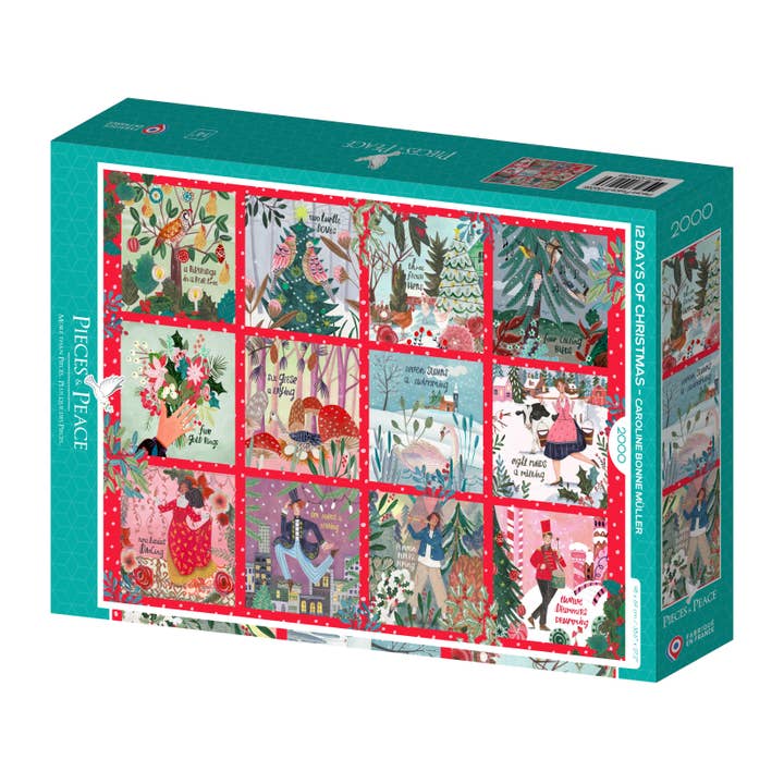 2000 Piece Puzzle - 12 Days of Christmas for wholesale by Pieces & Peace