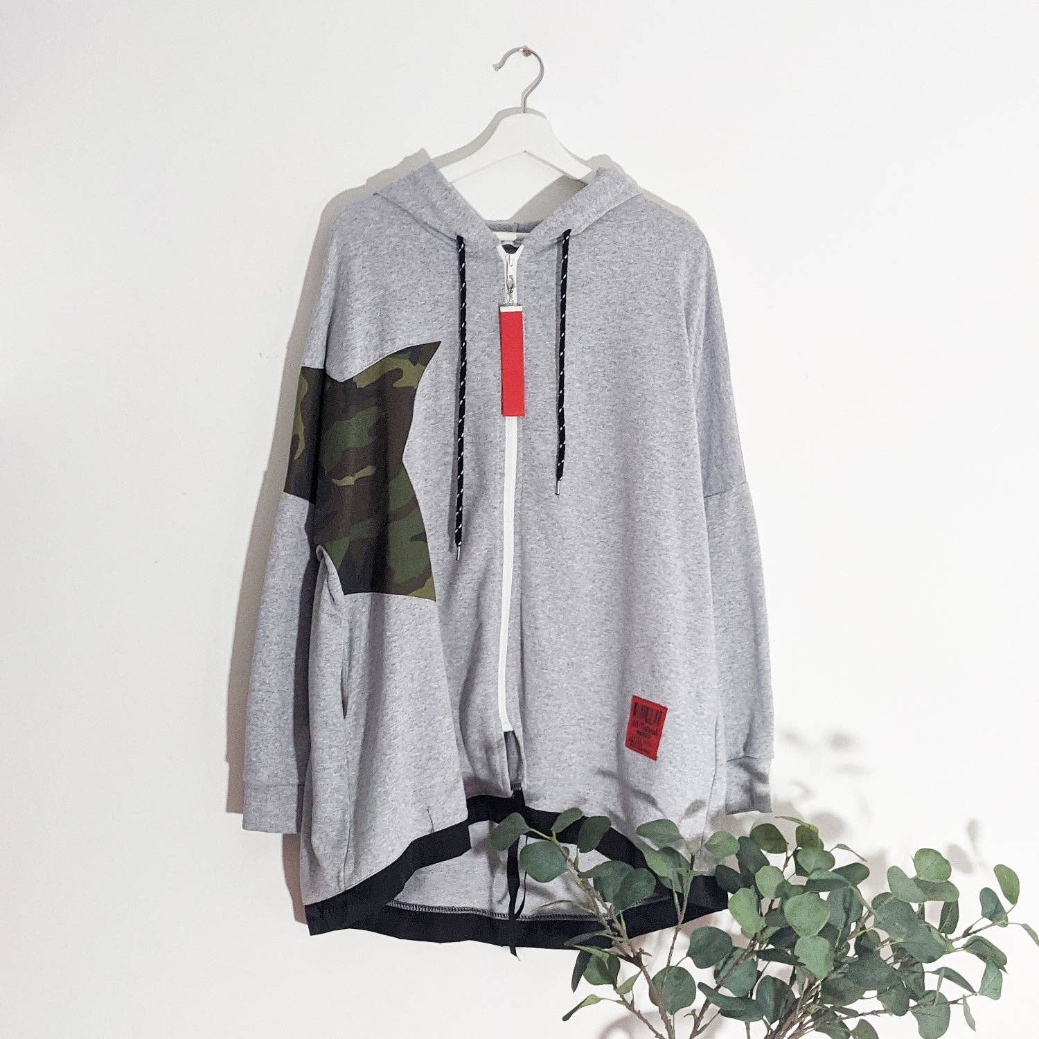 Tempest Designs - Wholesale Hoodie - Women's - Hooded lounge top with camo star element on one side0