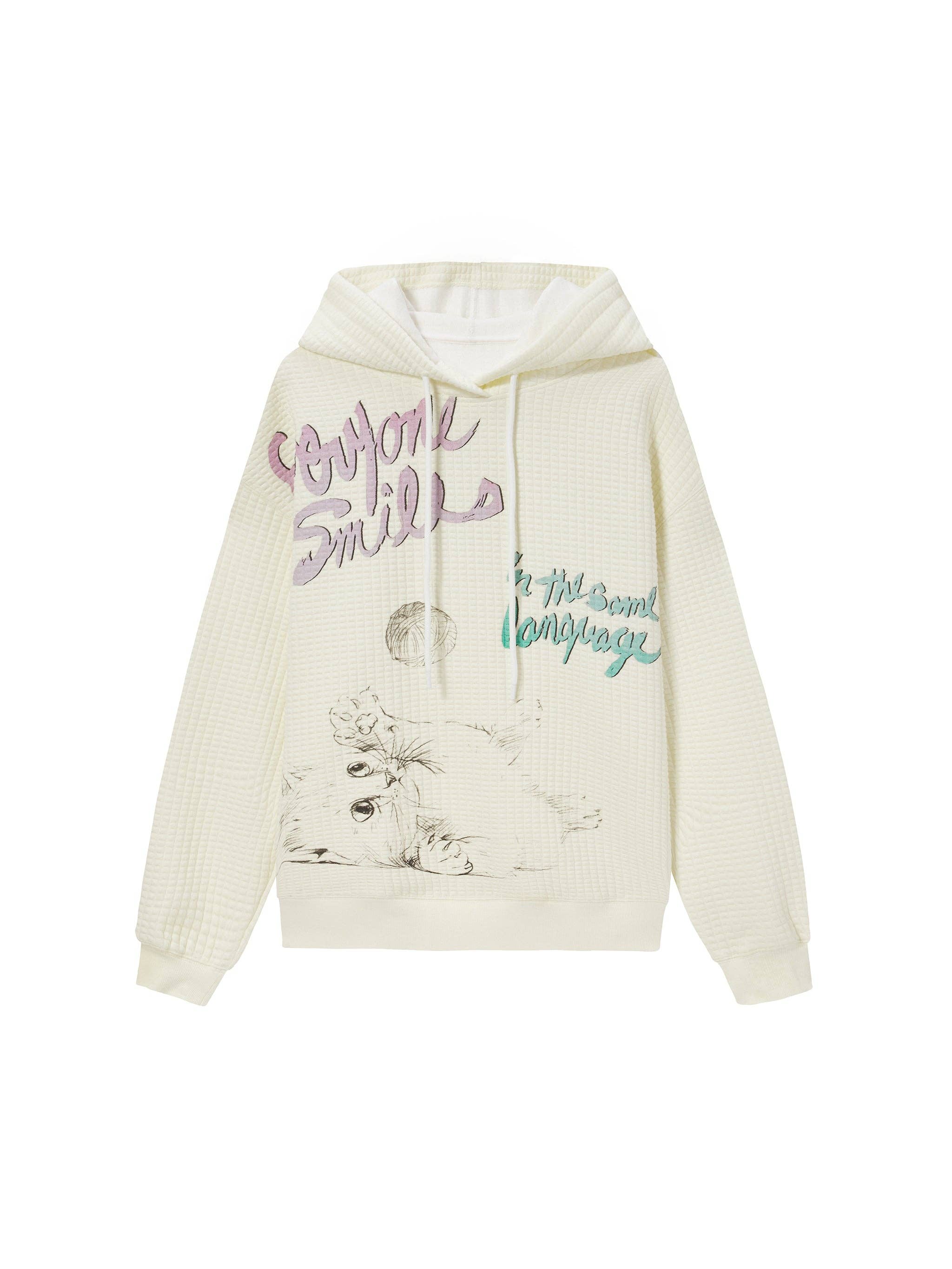 Urlazh - Wholesale Hoodie - Women's - Cat Sketch Hooded Sweatshirt4