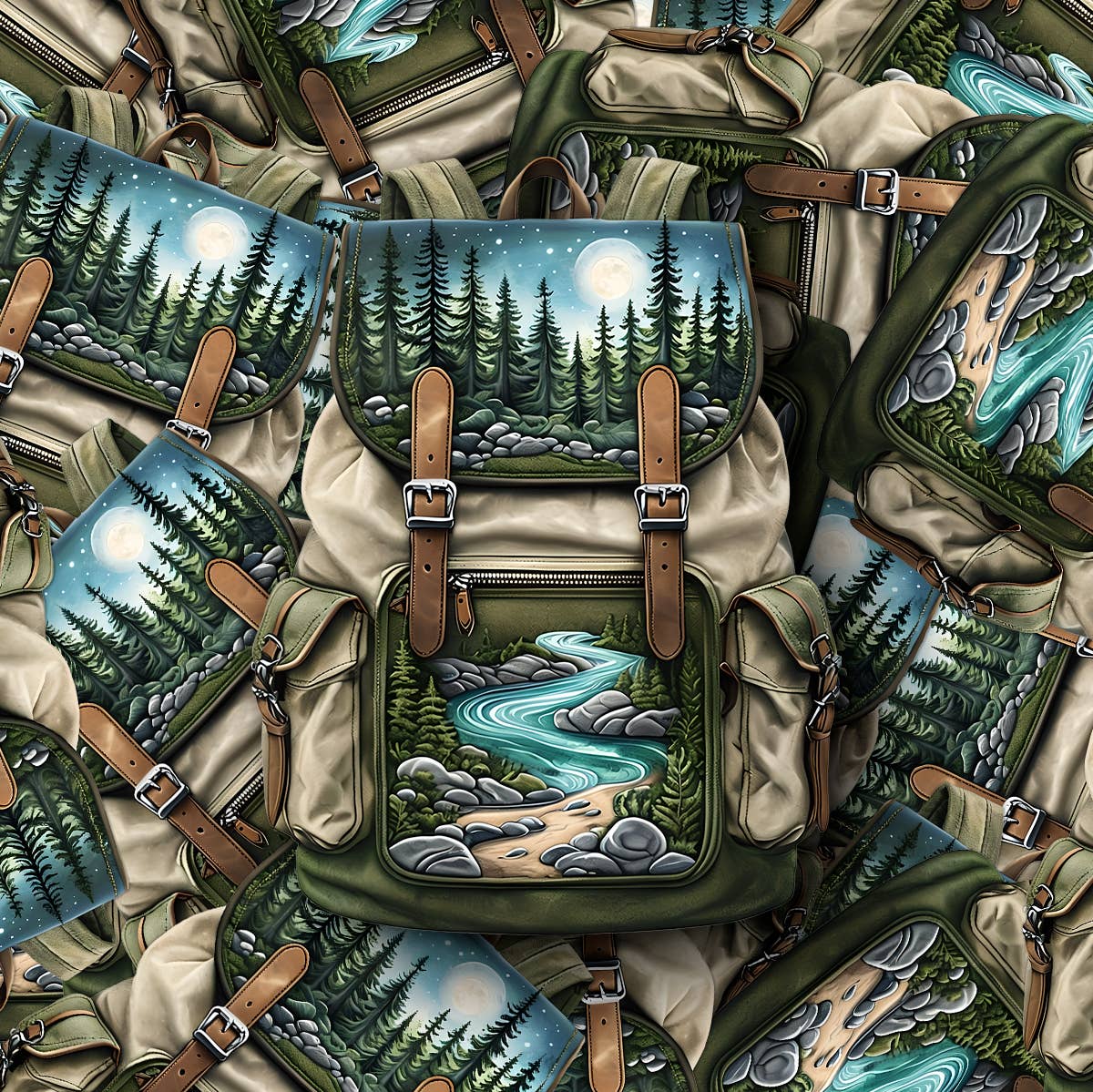 PiggyPrintStickers – wholesale Klistermärke – Ryggsäcksklistermärke | Bergfloddesign | Vinyldekal2