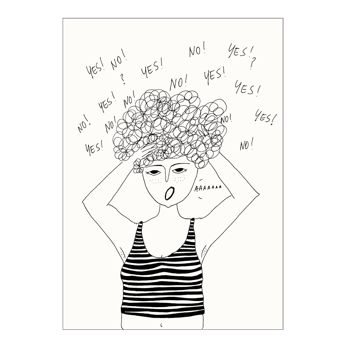 helen b - Wholesale Postcard - postcard overthinking0