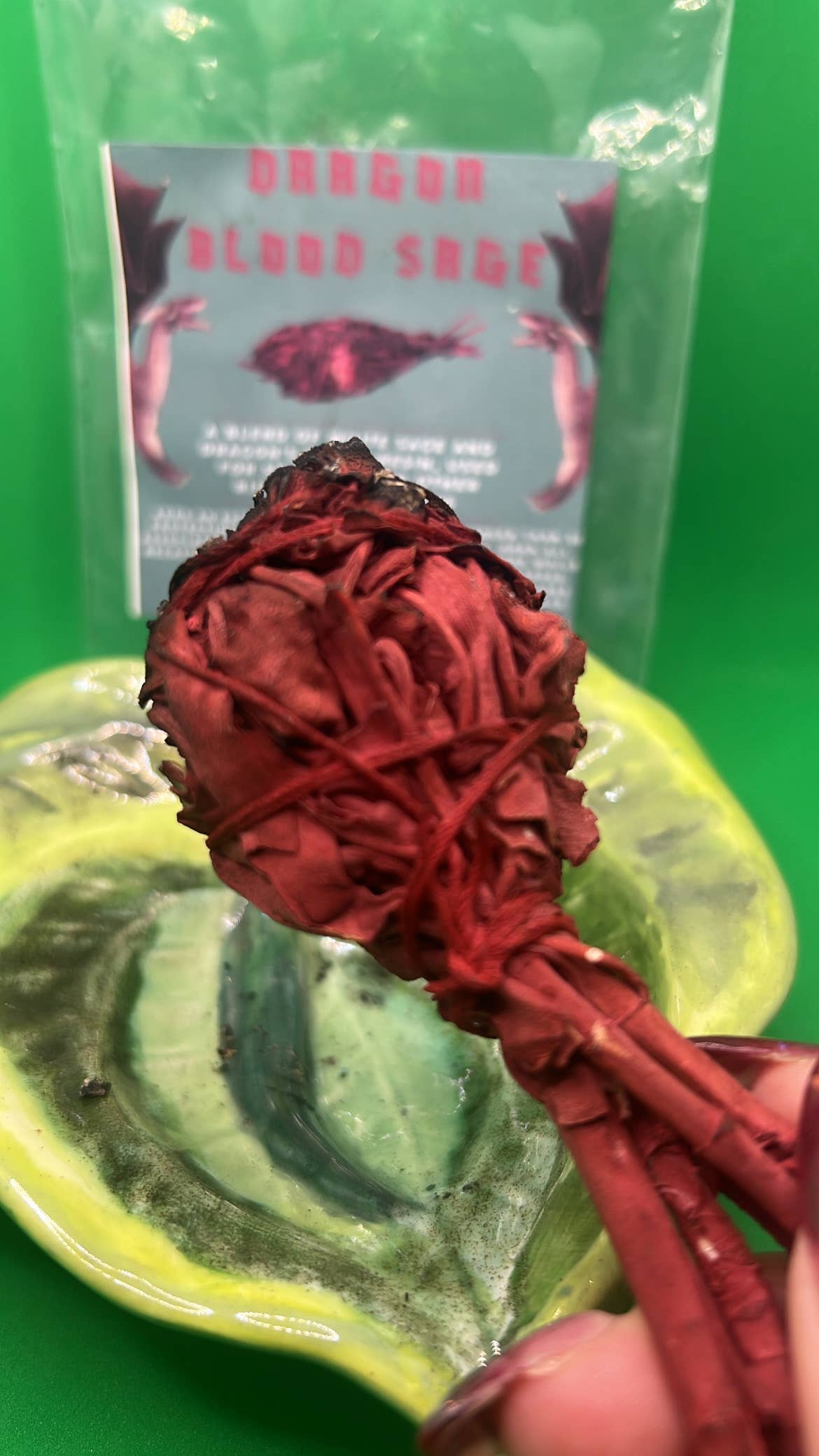 WaterBruja - Vendita all'ingrosso Stick smudge - Bastoncino di Salvia al Sangue di Drago, 4" Protezione e Purificazione3