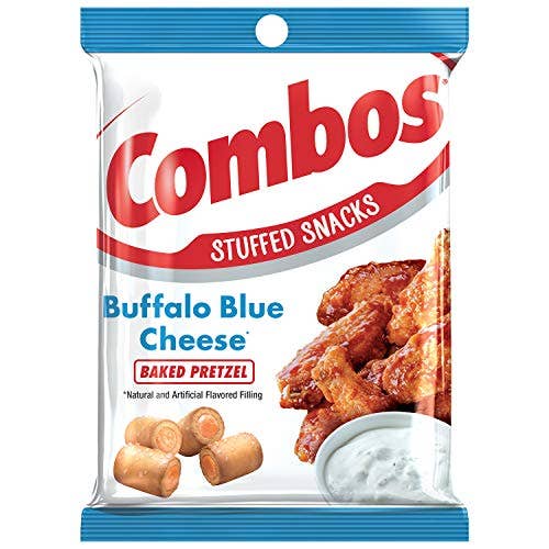 Shop The King - Wholesale Pretzels - COMBOS Buffalo Blue Cheese Pretzel Baked Snacks 6.3-Ounce Bag
