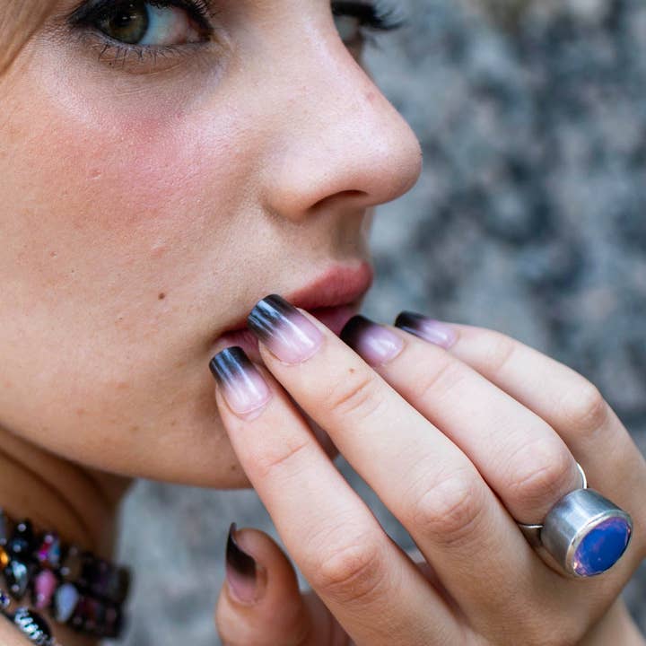 Vesper Obscura - Wholesale Cocktail/Statement Ring - Mini Orb Ring in Periwinkle1