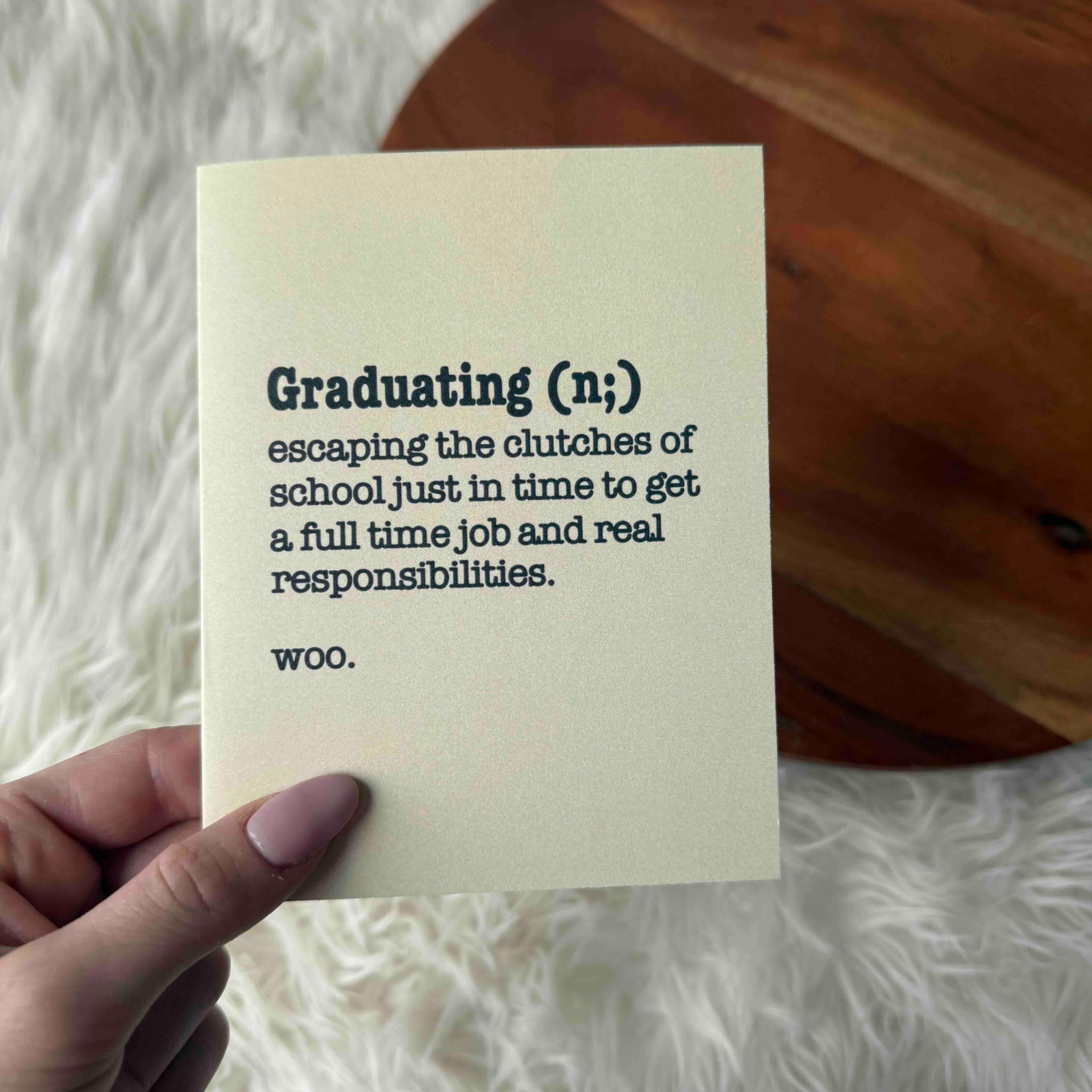 Big Moods - Wholesale Graduation Card - Graduation Definition Funny Grad Card2