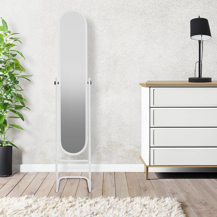 Rinkit Ltd - Wholesale Floor Mirror - 153cm x 30cm Round Full-Length Mirror - By Harbour Housewares6