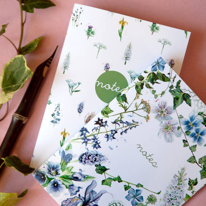 Kate Moby - Wholesale Notebook - Inky Wildflower Eco Notebooks4