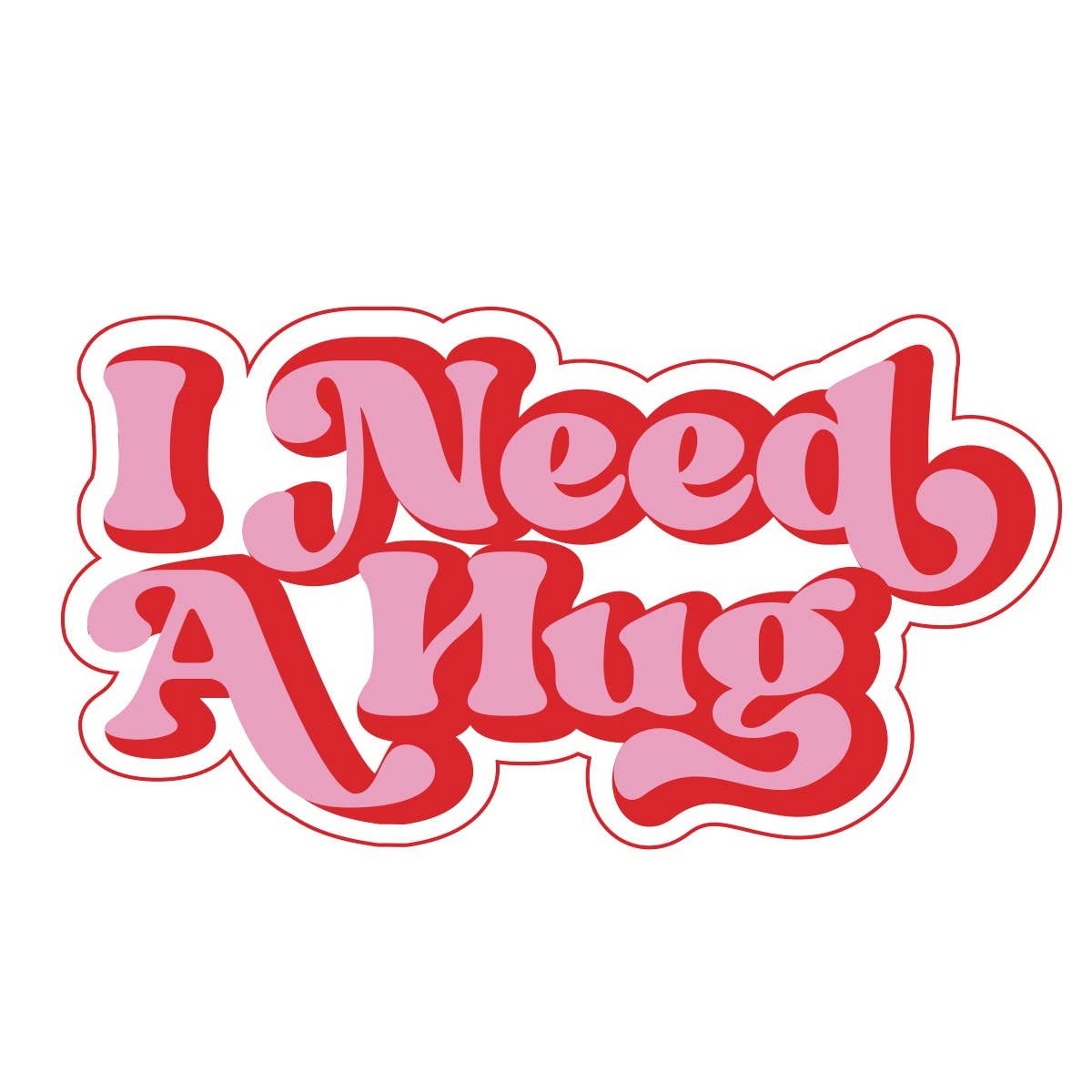 Stickerlishious - Vendita all'ingrosso Adesivo - HO BISOGNO DI UN ADESIVO PER ABBRACCI0