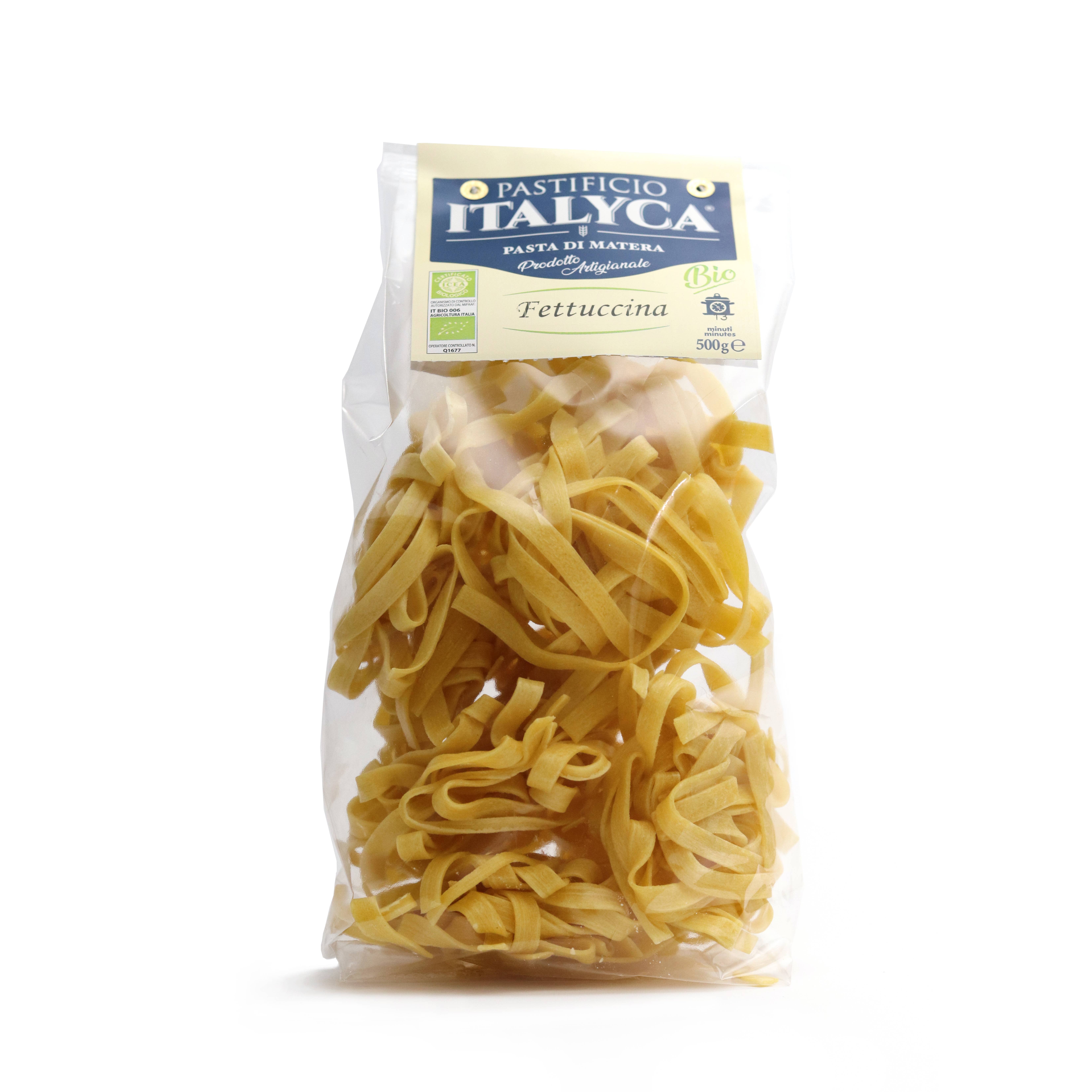 Italyca – Engroshandel Pasta – FETTUCCINA ITALYCA 100% ITALIENSK ØKOLOGISK HÅNDVÆRKSPASTA1