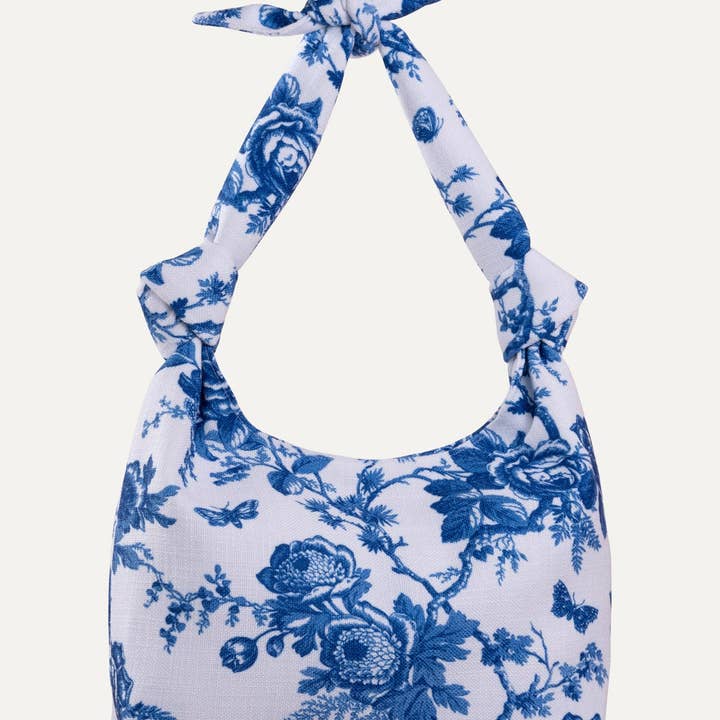 MLE - Wholesale Tote Bag - Women's - Nodo Linen Tote in Delft1