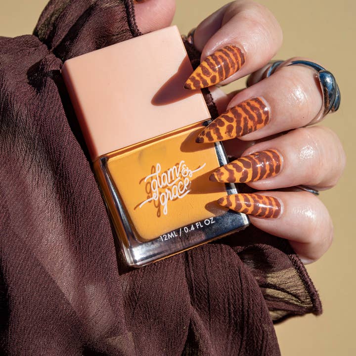 Glam & Grace - Wholesale Nail Polish - Non-Toxic Nail Polish - Marigold1