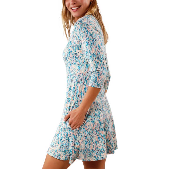 Women's 3/4 Sleeve Swing Dress for wholesale by UV Skinz