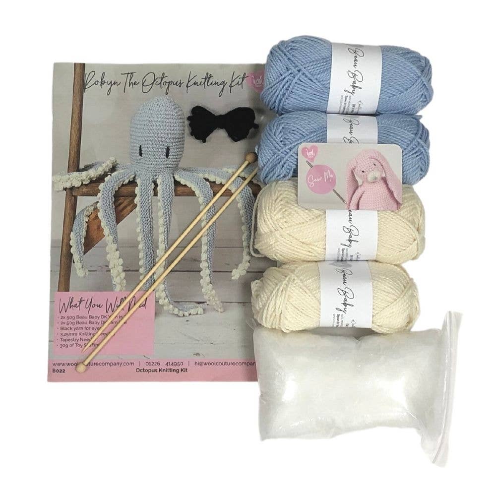 Wool Couture Company - Vente Accessoire de tricot/crochet - Kit de tricot Robyn Octopus6