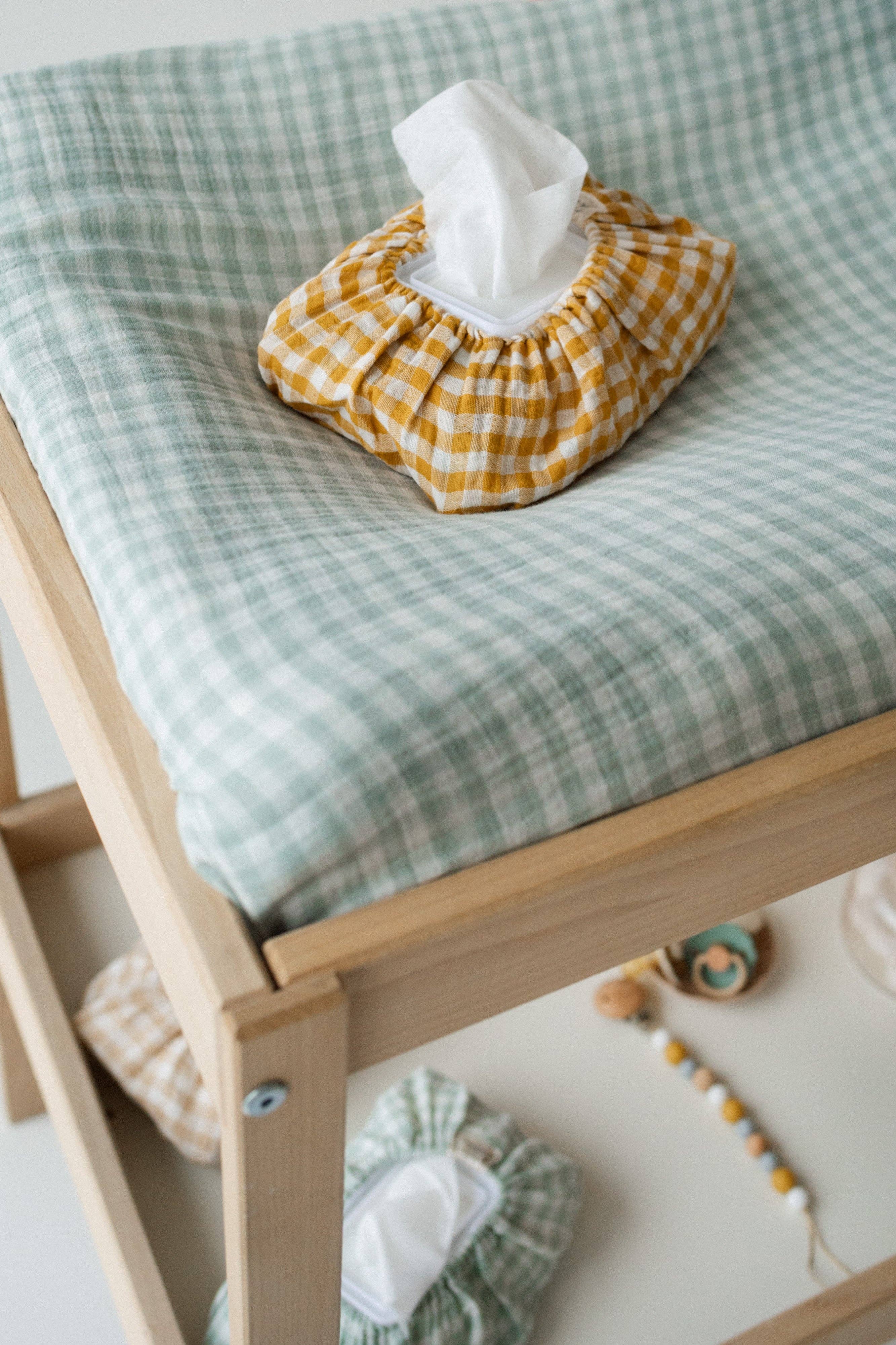 TISU - Wholesale Diaper Caddy - Baby - TISU baby wipes cover, Gingham Collection11