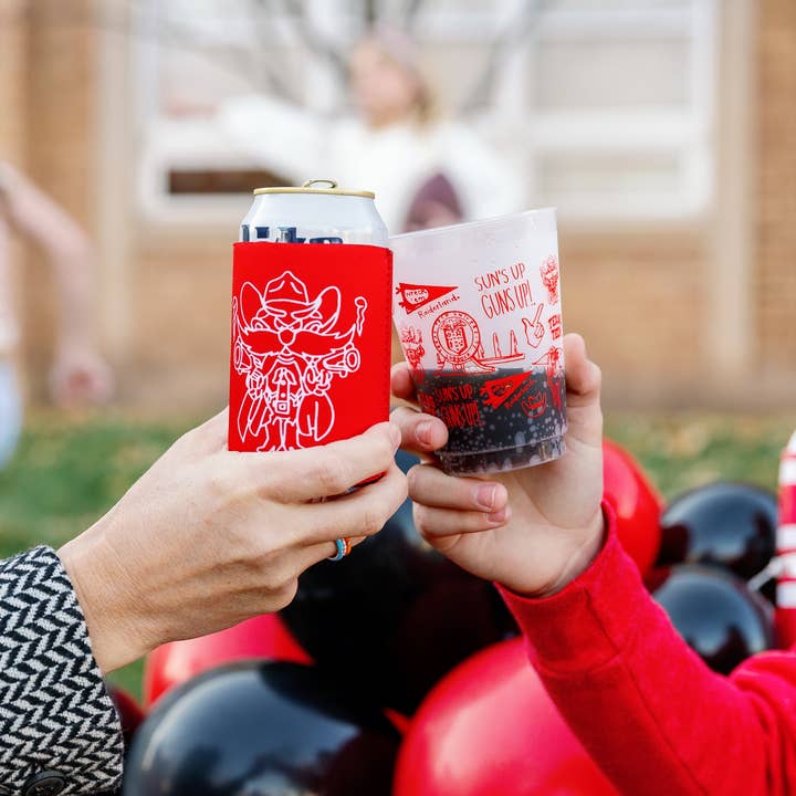 Victory Lap - Wholesale Drink Huggers & Koozies - Texas Tech Koozie - Red5