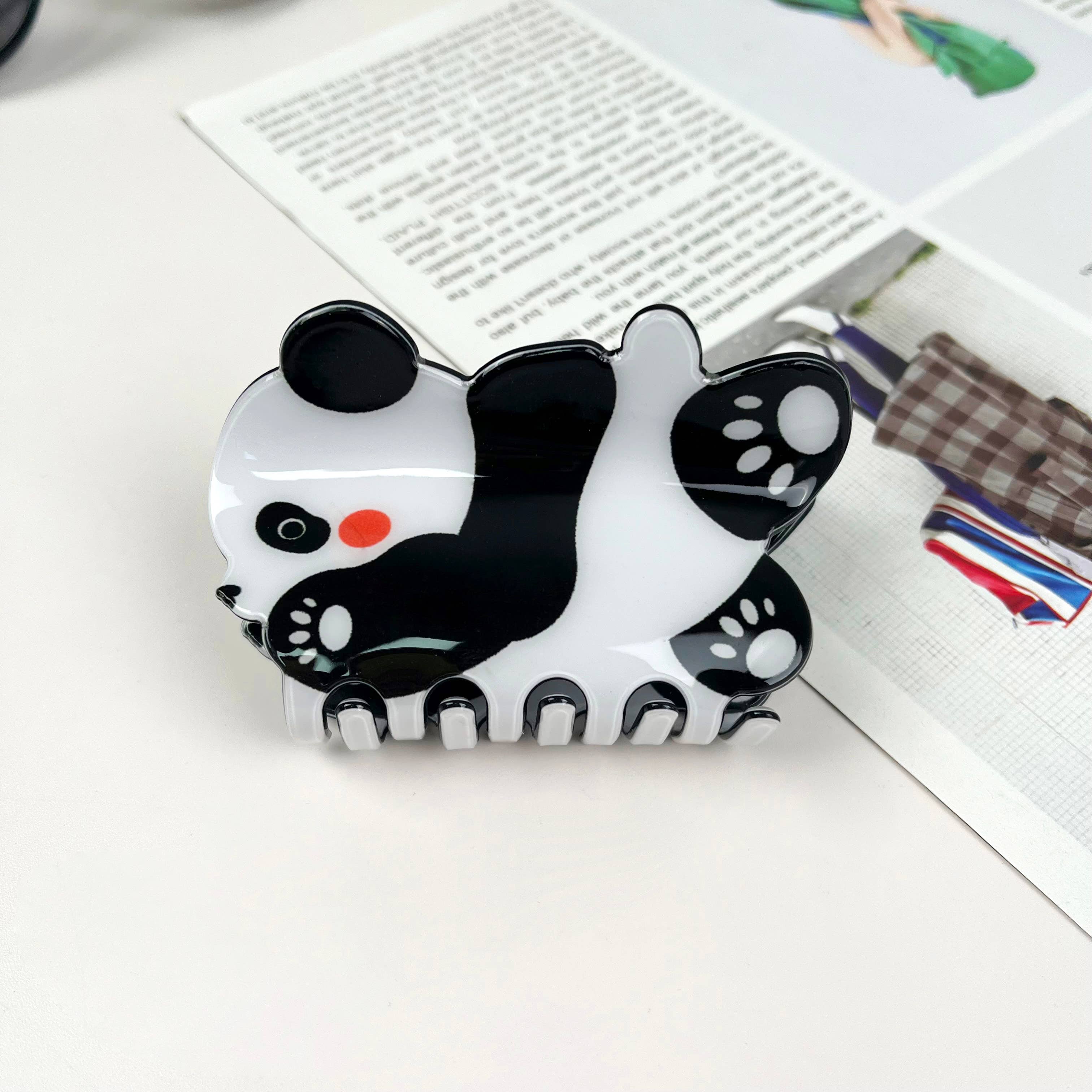 mildstyles - Vente Pince à cheveux – femme - Pinces à cheveux en forme de panda, dessin animé4