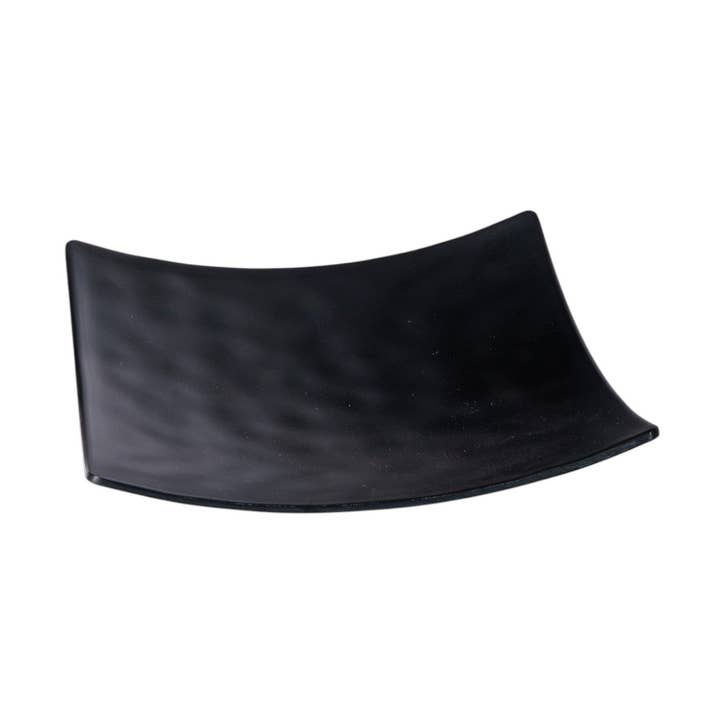 Urban Tokyo - Wholesale Dinner Plate - 6"L Square Plate Matte Black Melamine Series (12/96)0