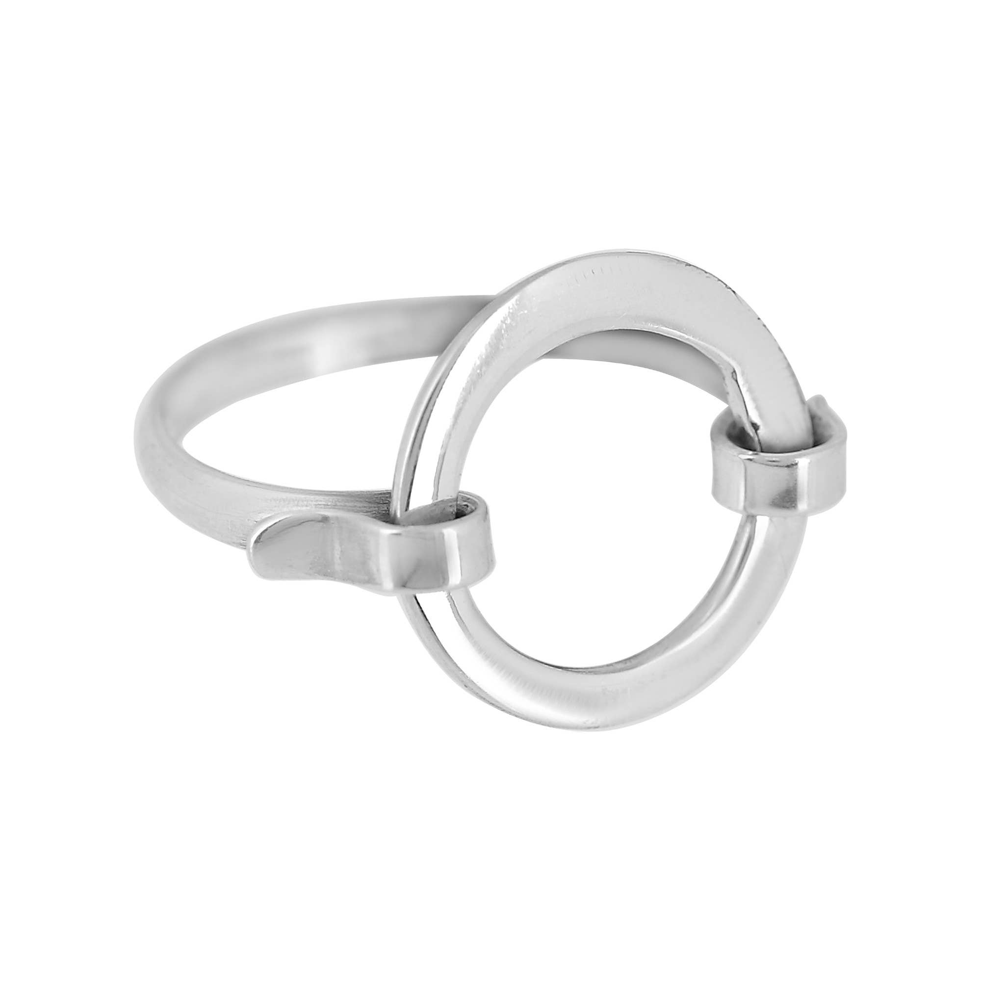 Gloria Mago - Wholesale Band/Stacked Ring - Silver ring “Plata Unica” “Hole” in 925 sterling silver0