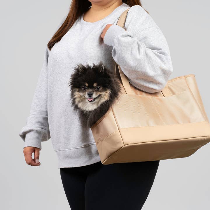 Beige Pet Tote Bag for wholesale by Oskar&Friends