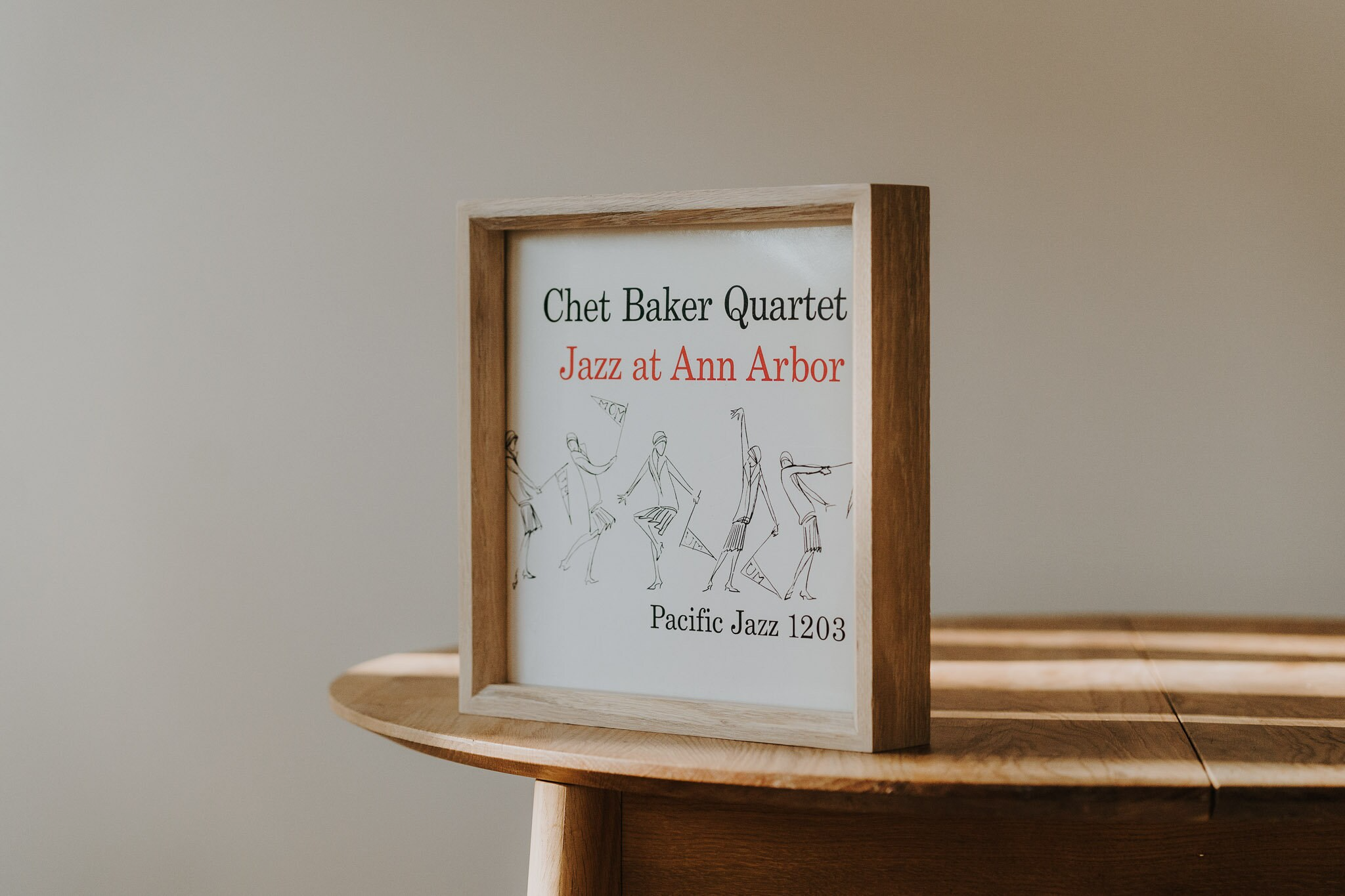 PromiDesign - Wholesale Wall Accent - Oak Vinyl Record Frame for 12-Inch LP Wall or Shelf Display7