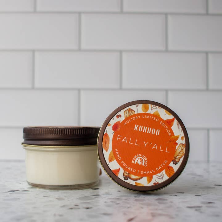 4oz It's Fall Y'all - Limited Edition Candle for wholesale by Kuhdoo Soap