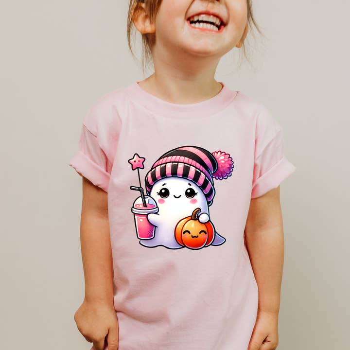 Cute Pink Ghost Shirt for wholesale by SimplyAbloom