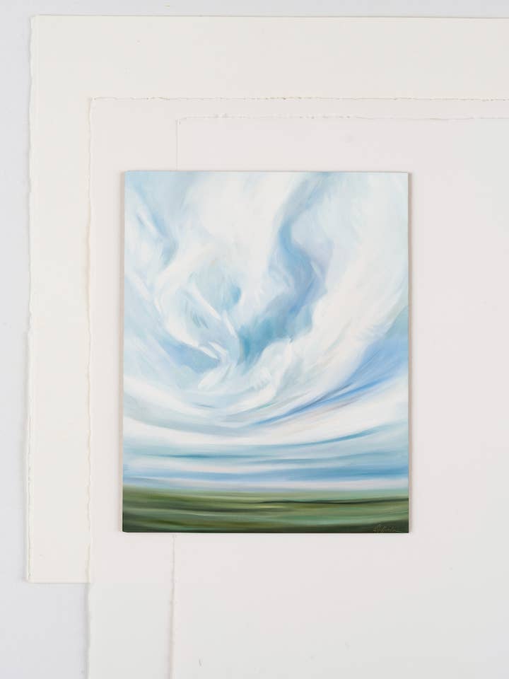 „Nyd lyset“ Et lærred Print af Emily Jeffords for engroshandel hos Emily Jeffords