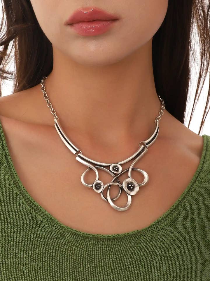 925K Sterlingsilber Vergoldete Einzigartige Damen-Halskette für den Großhandel von Hadley Jewelry