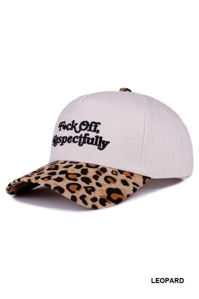 Vanilla Monkey – wholesale Baseball cap – Women's – Fxck Off, Respectfully Two Tone Canvas Cotton Cap7