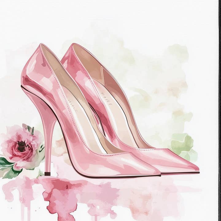 Tacchi Rosa Pastello - Arte da Parete Incorniciata per la vendita all'ingrosso da parte di Stupell Industries