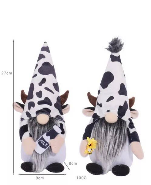 UNISHE - Wholesale Tafelbladdecoratie - Dwalfpop MIG003 met westerse koeienprint3