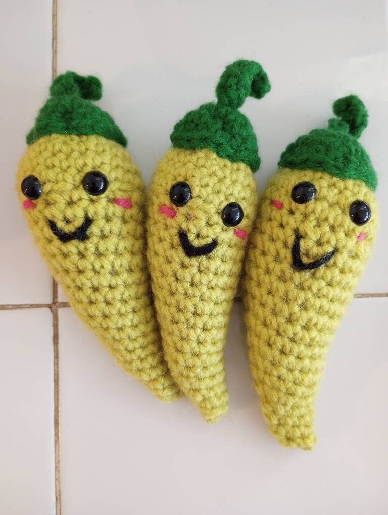 Cold Stream Crafts - Wholesale Stuffed/Plush Toy - Kids & Baby - Crochet Chili Pepper Plush6