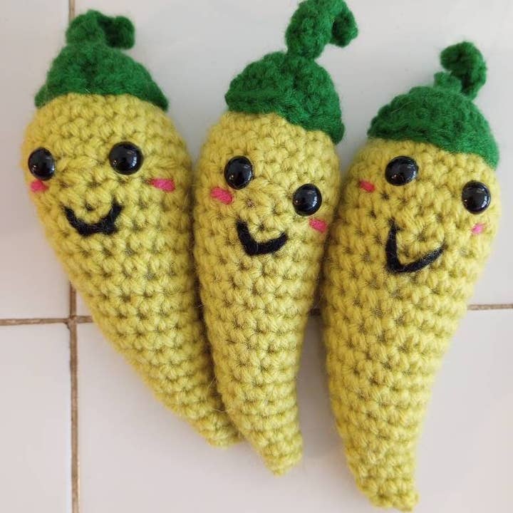 Cold Stream Crafts – Engroshandel Plyslegetøj - Børn og baby – Hæklet Chili Pepper Plys6