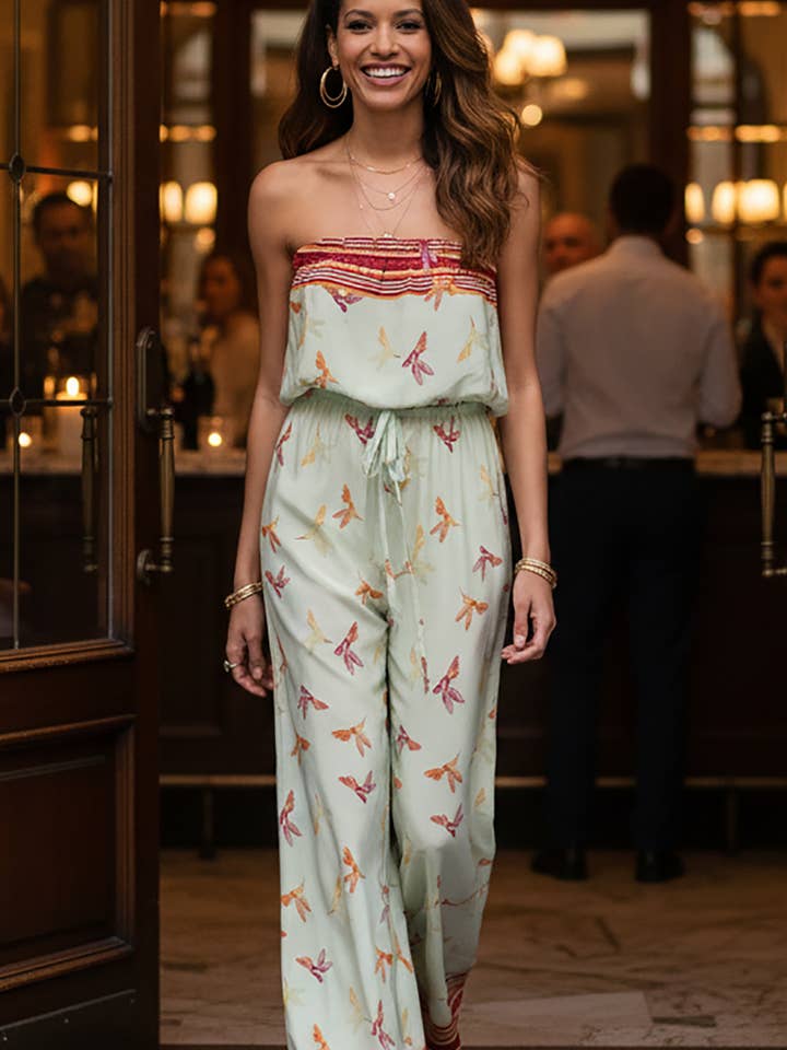 Combinaison Eileen - Soie Colibris Menthe pour la vente par Everyday Ritual