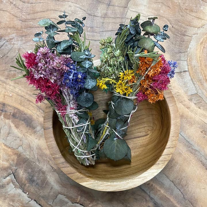 Andaluca - Wholesale Smudge Stick - 5" Colorful Floral Smudge Wand