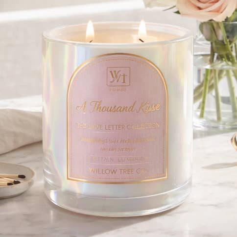 The Willow Tree Co - Wholesale Jar/Filled Candle - A Thousand Kisses Luminary0