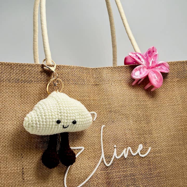 White Grigri bag accessories and keychain Cloud PC029HZ for wholesale on Faire1