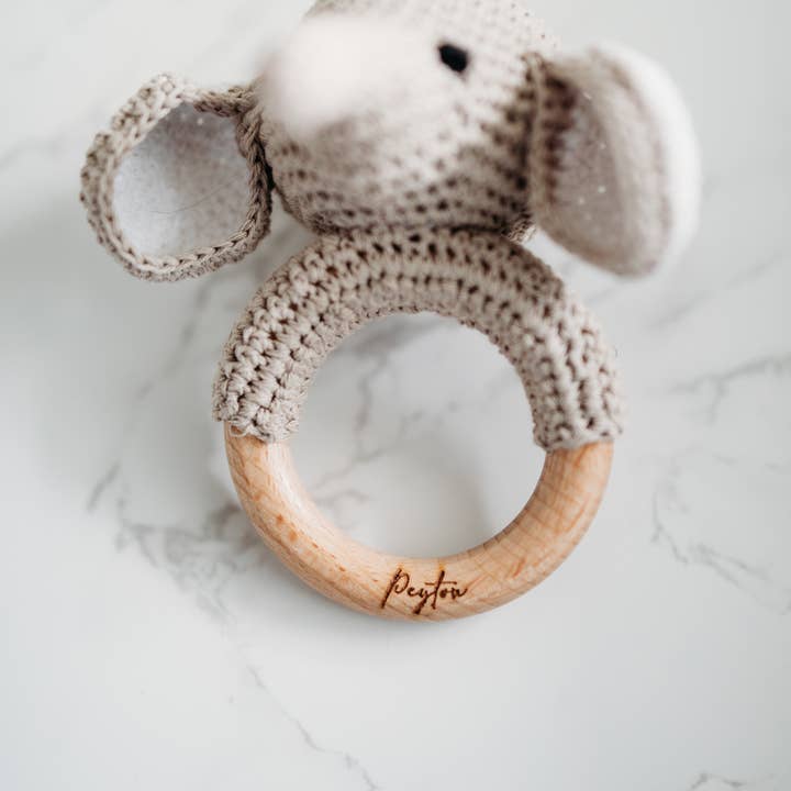 Grow With Me Baby Co - Wholesale Handheld Rattle - Baby - Baby Rattle, Crochet Baby Rattle, Animal Rattle8