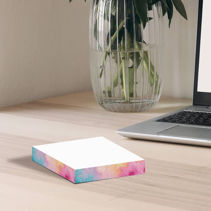 Post-it® Notes Design Series - Wholesale Sticky Notes - Watercolor Tie-Dye Post-it® Notes - 2.75" Cube- sticky notes4