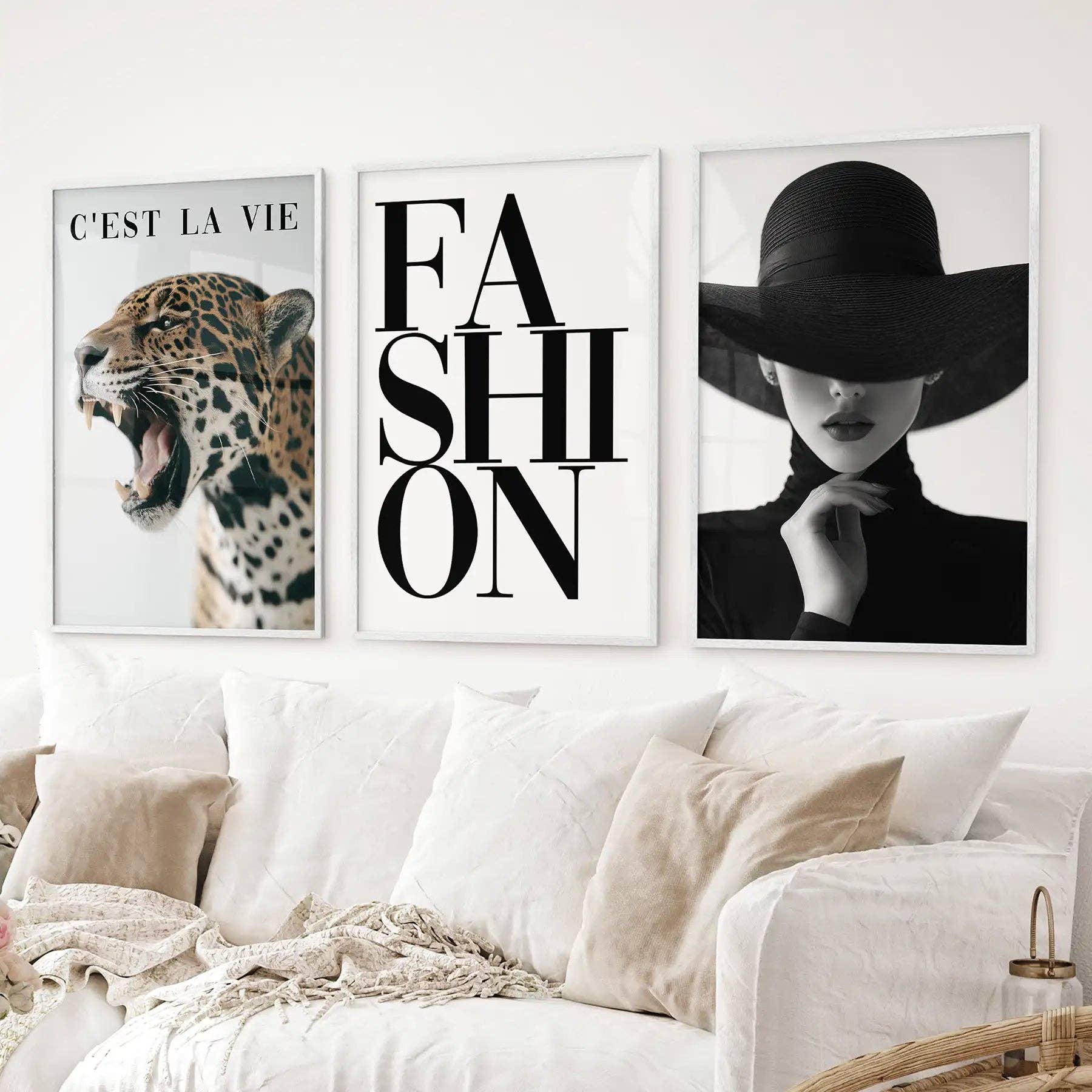 PrintSets.com - Wholesale Gallery Wall Set - Modern Fashion Wall Art. Leopard Print Aesthetic6