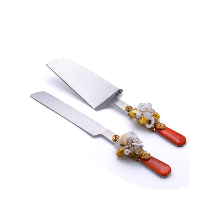 Tiramisu - Wholesale Serving Utensil - Embellished Cake Server Set