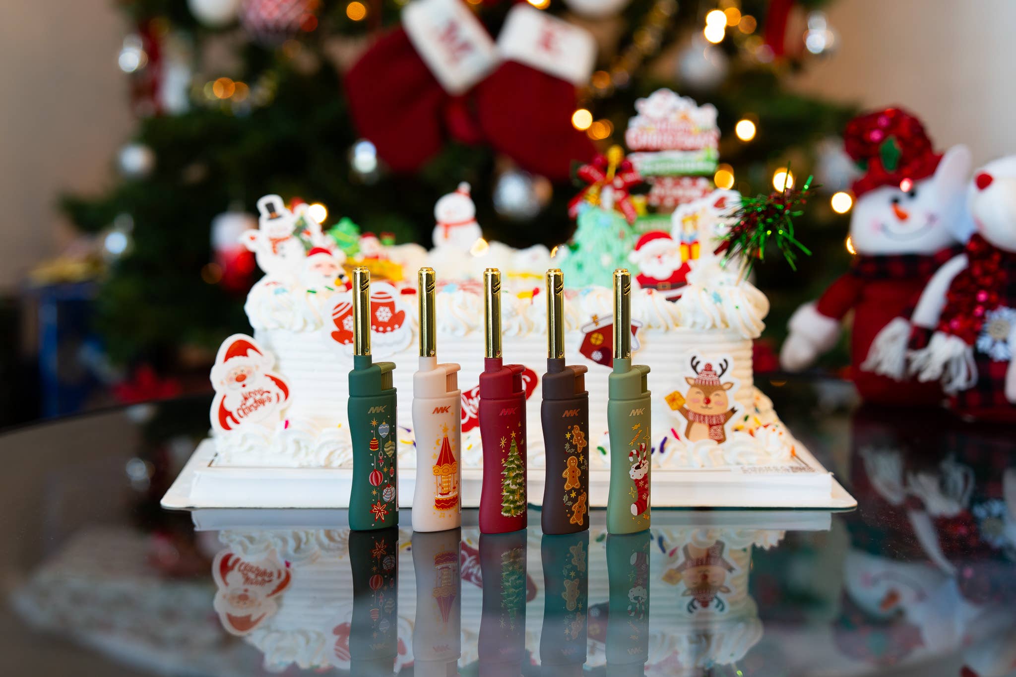 MK Lighter Company - Wholesale Lighter - MK Lighter Range Series, Xmas Set, Windproof Flame 50PC7