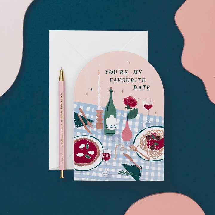 Sister Paper Co. - Venta al por mayor Tarjetas de aniversario - Tarjeta de fecha favorita | Tarjeta de amor | Tarjetas de aniversario4