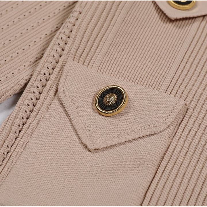 Productseeker - Wholesale Top & Skirt Set - Women's - SET218Y Spring Autumn Knit Cardigan Sweater with Skirt Set3