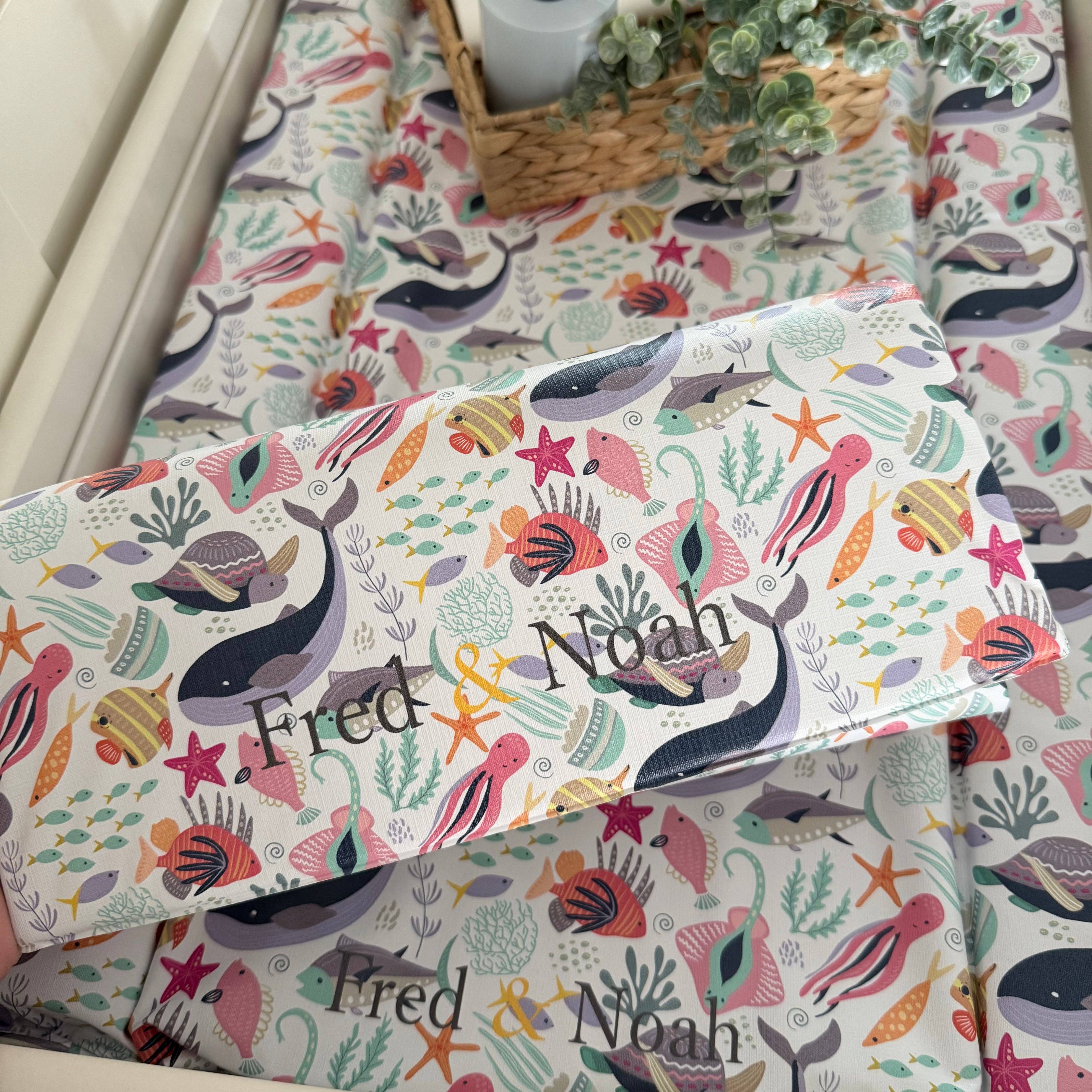 Fred & Noah – wholesale Changing mat/pad – Baby – Under the Sea Changing Mat0